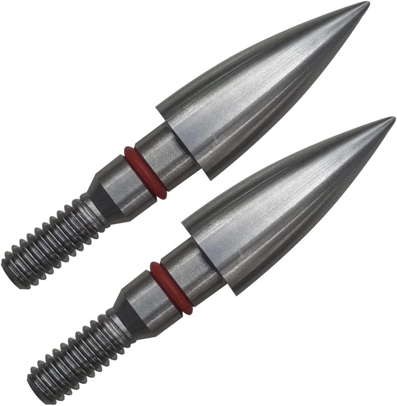 Wdfhudj Stainless Steel Archery Field Points,9/32″ 19/64″ 5/16″ 11/32″ Diameter 100/125/150/175/200/250/300 Grains,Screw in Archery Field Tips(1 Dozen 12PCS) - Image 3